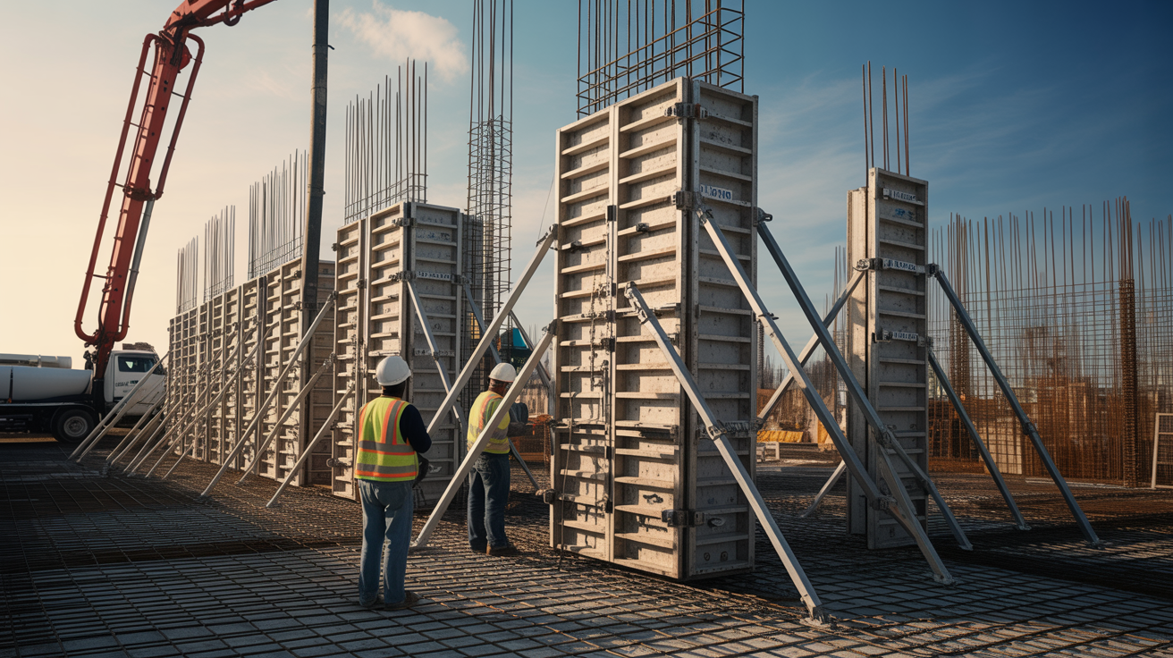 Concrete forming in action